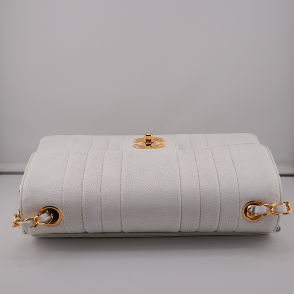 Vintage Chanel Mini Caviar Classic Flap Bag - Picture 9 of 16